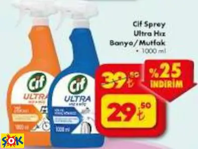CİF SPREY ULTRA HIZ BANYO/MUTFAK CİF SPREY ULTRA HIZ BANYO/MUTFAK